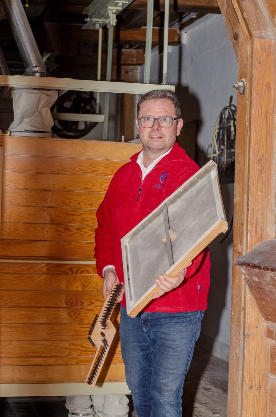Mühlenführung in der historischen Mühle Miltitz – Müllermeister erklärt die Mahltechnik