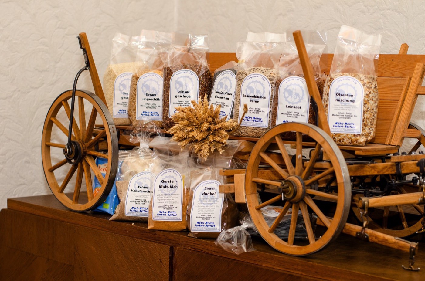 Geschenkideen mit regionalen Bio-Produkten der Mühle Miltitz